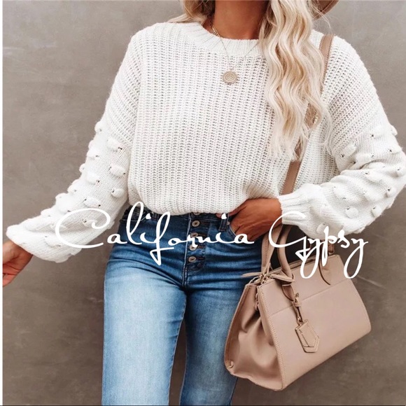 Knit Puff Knot Sweater - Picture 11 of 12